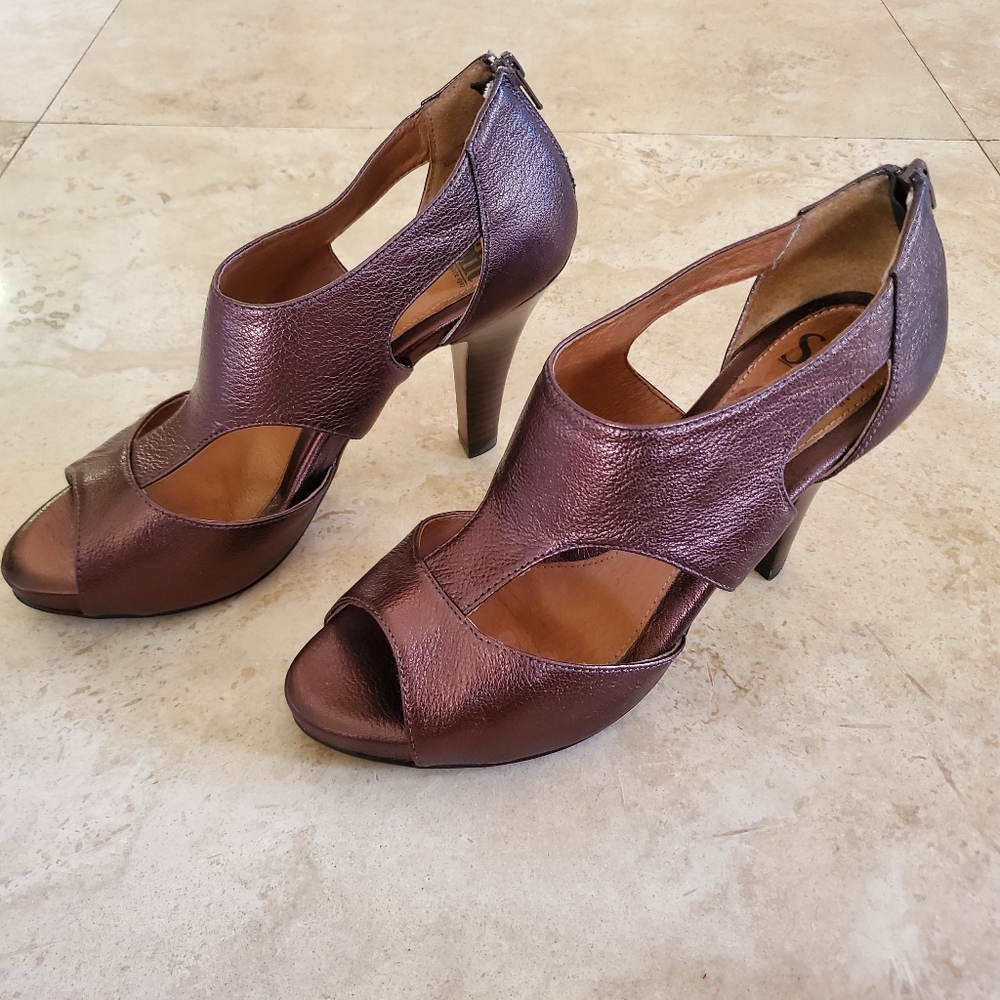 Bronze Sofft Open Toe Heels
